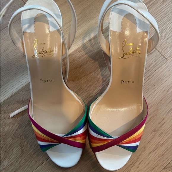 Christian Louboutin Rainbow Sandals size 41 - Picture 1 of 8